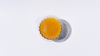 Caramel and Chocolate Pudding in a Cup