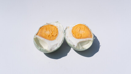 Traditional Salted Eggs in a Simple Display