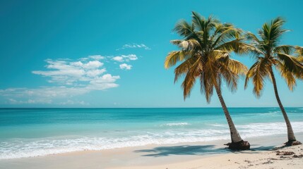 Obraz premium palm trees on the beach