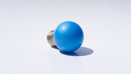 Blue Bulb with Metallic Base