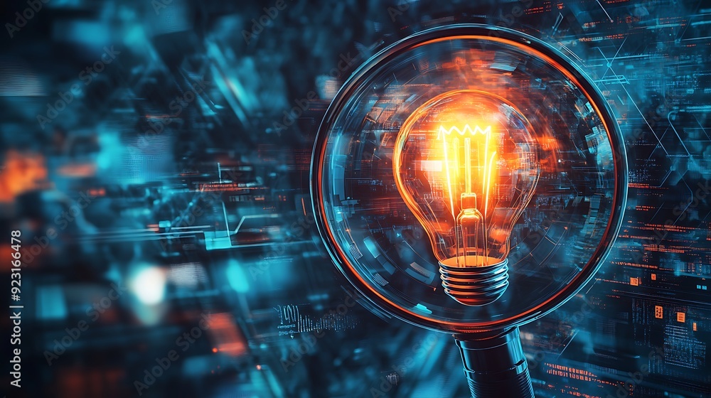 Poster illuminating ideas: the fusion of technology and creativity through data visualization