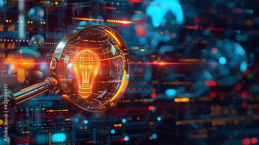 Poster illuminating ideas: the fusion of technology and creativity through data visualization