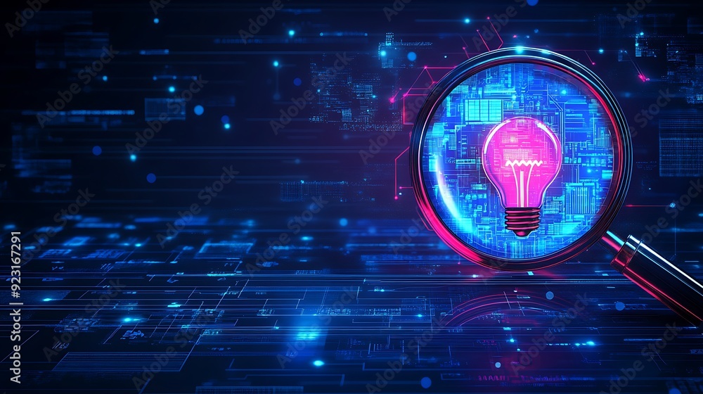 Poster illuminating ideas: the fusion of technology and creativity through data visualization
