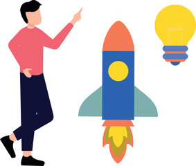 The boy has a startup idea.