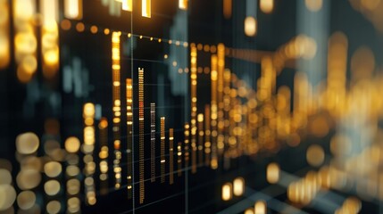 A computer screen shows a graph with a lot of lines and numbers