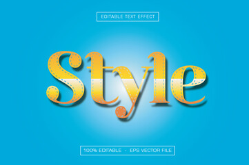 Style Editable Text Effect