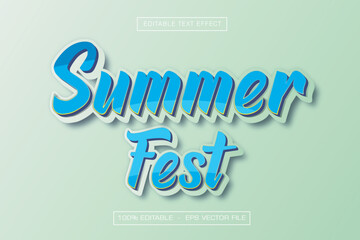 Summer Fest Editable Text Effect