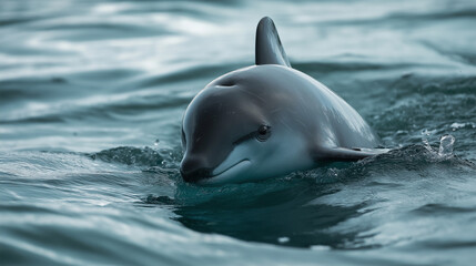 Naklejka premium dolphin in the water