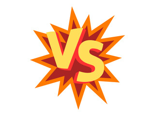 VS. Versus letter logo. Battle vs match, game, vector design . 
