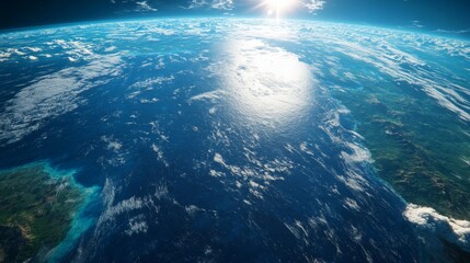 Fototapeta premium Earth from Space: A Majestic View