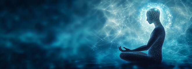 Stress management and mental wellness banner with copyspace for design and messaging, Techniques for managing stress effectively to promote a healthy mind and body.