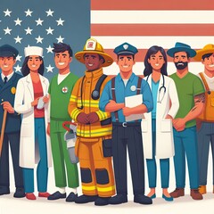 National Heroes Day Copy Space. AI generative