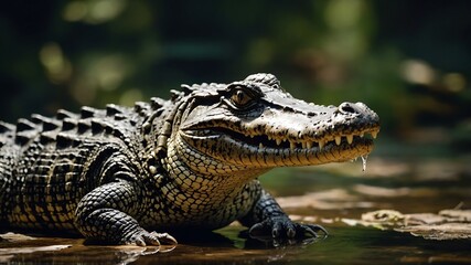 Obraz premium Alligator in the zoo