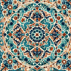 Moroccan pattern tiles texture