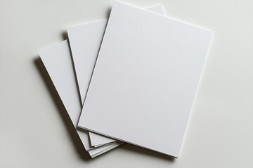 Blank A4 Paper Mockup on Isolated Background created with Generative AI