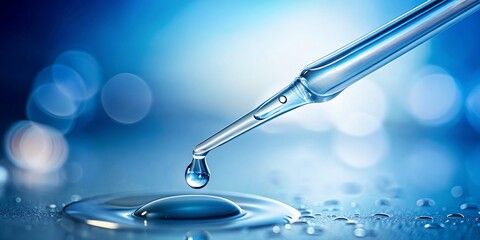Pipette droplet dripping water, essential plasticizers critical for health Raumedic, pipette, droplet, water