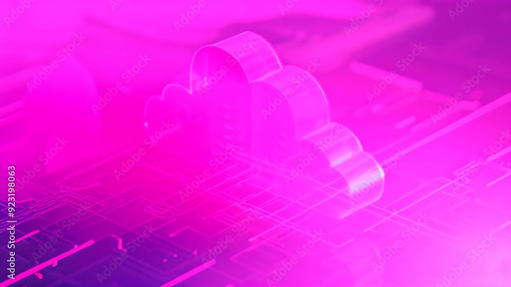 Poster a digitally created cloud formation using transparent layers and geometric shapes, use transparent l