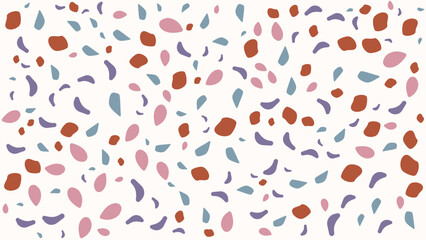 SEAMLESS HAND DRAWN DOODLE BLOB SHAPES PATTERN TEXTURE COLORFUL TEMPLATE ABSTRACT BACKGROUND TRENDY DESIGN VECTOR