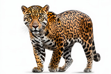 Fototapeta premium jaguar isolated on transparent background ,leopard wildcat clipart&nbsp;