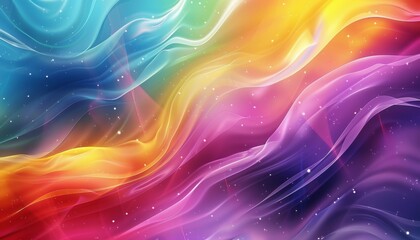 Abstract Background with Bright Colors and Fluid Shapes