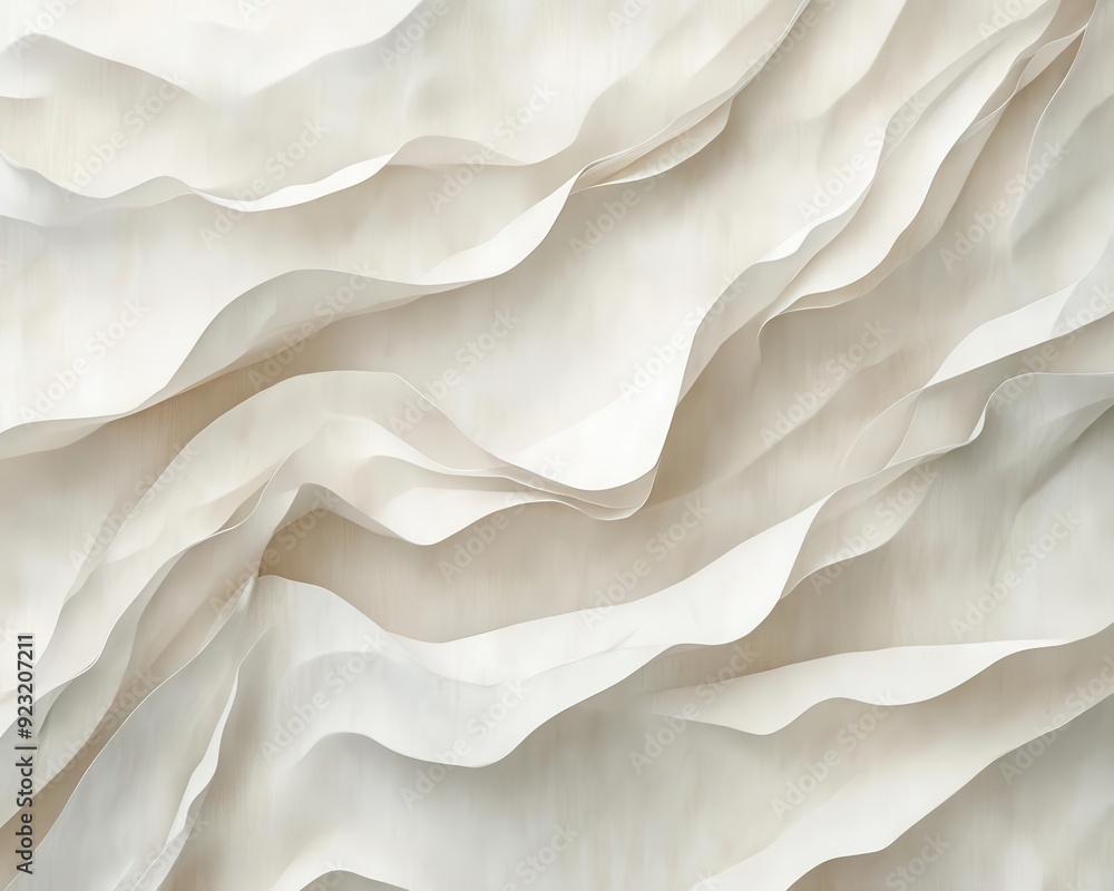 Poster organic paper texture with irregular forms, soft tones, and a natural flow, subtle texture creating 