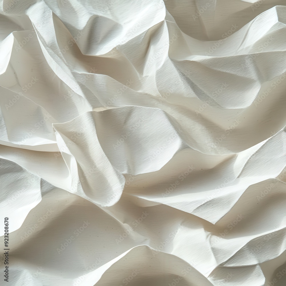 Aufkleber close-up of folded paper texture with visible creases and natural shadows, intricate folds with star
