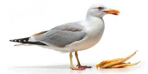 seagull isolated on white
