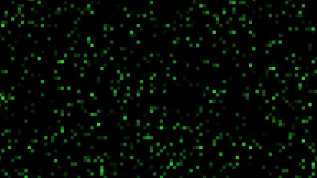 abstract digital background with squares pixel animation. cyclic Dynamic pixel animation multi color pixels change and Triangular block transition background. pixels change video