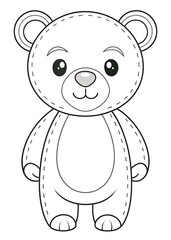 Whimsical Bear Coloring Pages for Creative Fun. Cute. Bear. Coloring. Pages. Creative