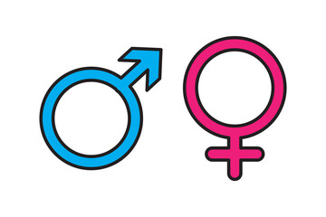 gender symbol of human, gender equality in society