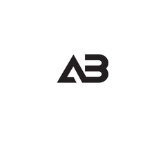 Fototapeta premium AB Letter logo Design Template Vector. Modern letters A B, A&B Alphabet icon