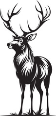 silhouette of a deer