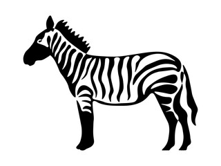 black and white Shadow, zebra silhouette, logo