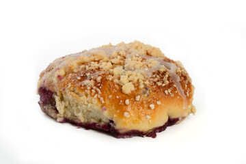 Traditional Polish blueberry buns