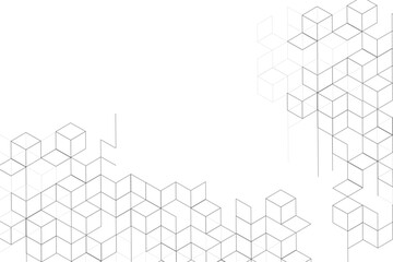 Abstract background with isometric cubes