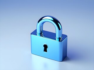 파란색 자물쇠