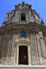 Fototapeta premium A church in the historic center of Nardò, a tourist town in Puglia in Italy.