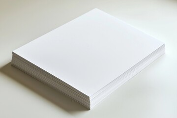 Fototapeta premium Blank A4 Paper Mockup on Isolated Background created with Generative AI