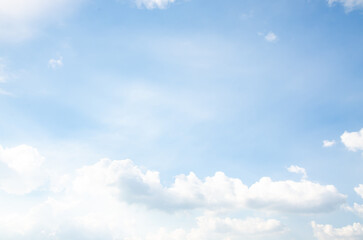 sky is blue and clear with no clouds. The sky is very bright and the sun is shining