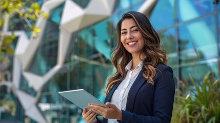 The Businesswoman with Tablet