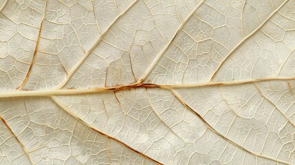Detailed photograph of a leaf with intricate vein patterns and texture, ultra-clear