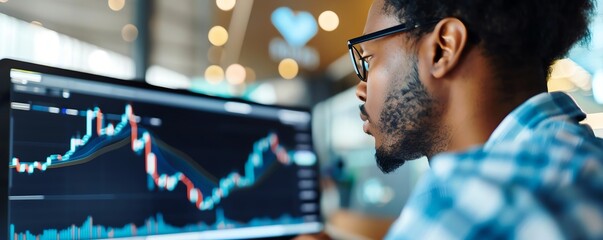 Young professional learning about forex trading with a mentor, education, financial growth