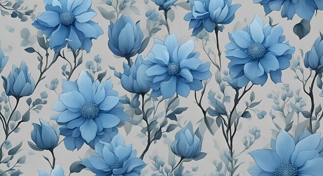 blue flowers background
