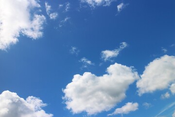 white cloud with blue sky background