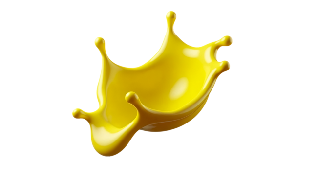 Dynamic yellow mango splash isolated on Png background with drops and ripples, Vibrant Yellow Mango Splash with Droplets Eye-Catching Yellow Splash with Ripples and Drops for Beverage Photography