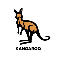 Kangaroo logo, symbol.