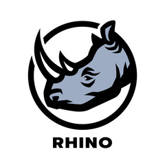 Wild rhinoceros logo.