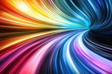 Obraz premium Vibrant swirl of colors creating a dynamic flow, perfect for backgrounds and abstract designs.