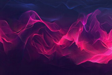 Obraz premium Beautiful abstract waves of pink and blue light creating an ethereal and dreamy background.
