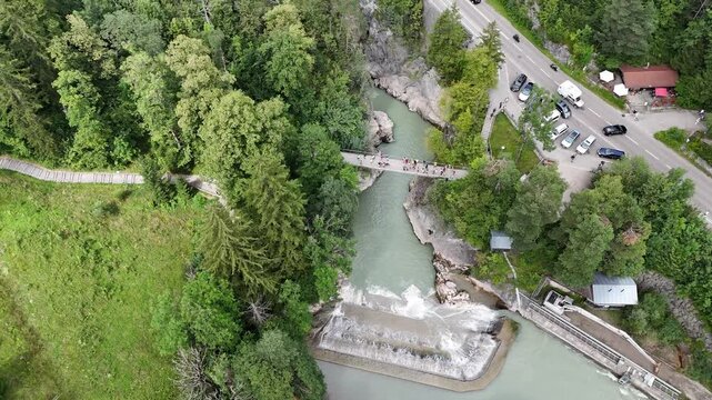 F&uuml;ssen in Bavaria at the border to the Alps Schwangau Neuschwanstein